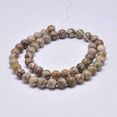 Natural Maifanite/Maifan Stone Beads Strands X-G-F353-4mm-1