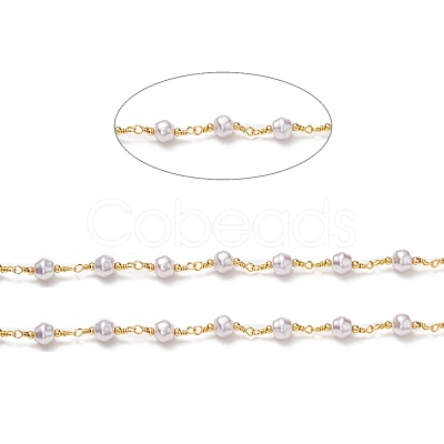 3.28 Feet Handmade Brass CCB Plastic Link Chains X-CHC-I036-56G-1