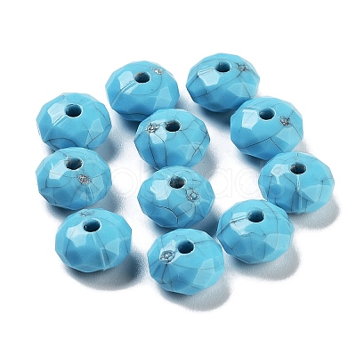 Opaque Acrylic Beads OACR-H116-08C-1