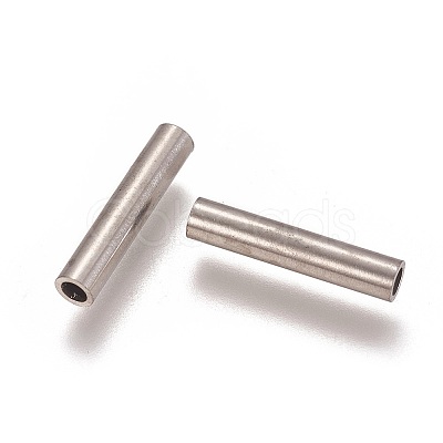 Tarnish Resistant 304 Stainless Steel Tube Beads STAS-L216-23F-P-1