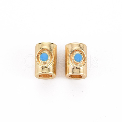 Brass Enamel Beads KK-S356-444-NF-1