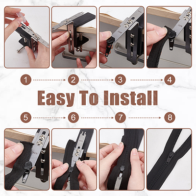 AHADERMAKER Zipper Tool Sets DIY-GA0006-34-1