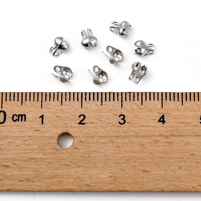 Tarnish Resistant 304 Stainless Steel Bead Tips STAS-R063-21-1