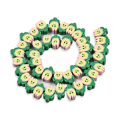 Handmade Polymer Clay Beads Strands CLAY-N008-068-B01-1