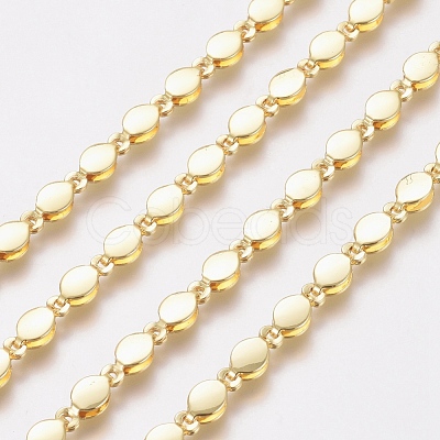 Brass Handmade Beaded Chain CHC-G006-17G-1