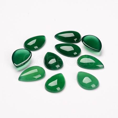 Teardrop Dyed Natural Agate Cabochons G-J300-33-10x14mm-1