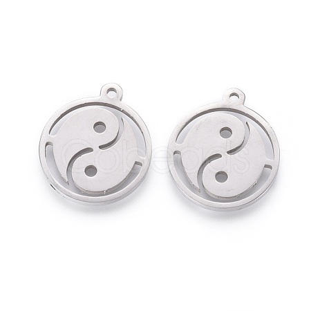 Non-Tarnish Feng Shui 201 Stainless Steel Taji Pendants STAS-F231-036P-1