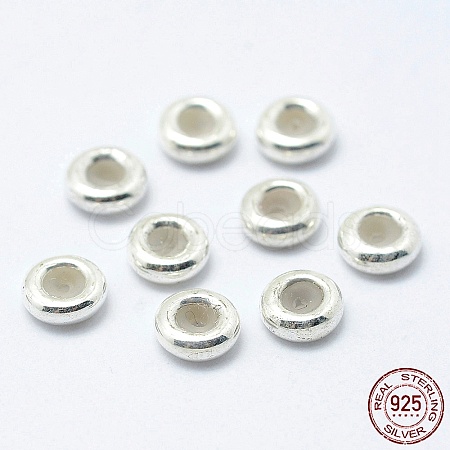 925 Sterling Silver Beads STER-I014-6mm-24S-1