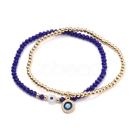 Stretch Bracelets Sets BJEW-JB05685-01-1