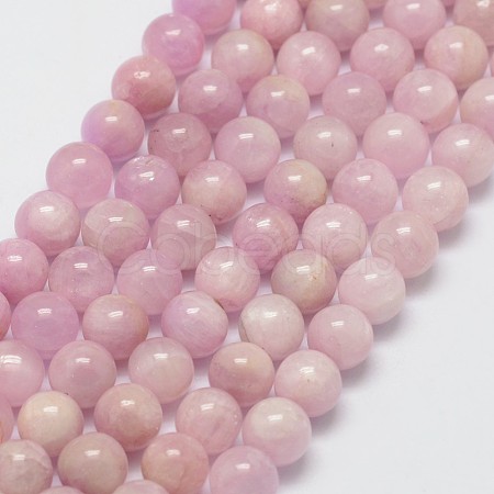 Natural Kunzite Beads Strands X-G-D856-03-6mm-1