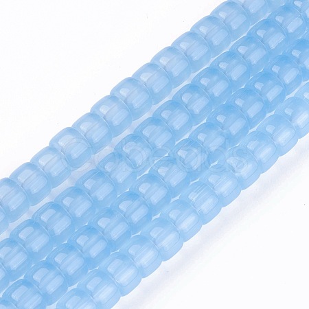 Opaque Solid Color Glass Beads Strands X-GLAA-A036-I21-1