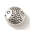 Tibetan Style Alloy Beads, Cadmium Free & Lead Free, Fish, Antique Silver, 10x10x5.5mm, Hole: 1.2mm