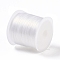 30M Elastic Crystal Thread, Jewelry Beading Cords, For Stretch Bracelet Making, White, 0.8mm, about 32.81 Yards(30m)/Roll