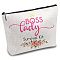 Nurse Theme Polycotton Custom Canvas Stroage Bags,  Metal Zipper Pouches, Rectangle, Word, 18x25cm