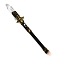 Natural Quartz Crystal & Rose Quartz Magic Wand, Cosplay Magic Wand, with Wood Wand, for Witches and Wizards, Bees, 290mm