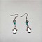 Bohemian Tassel Synthetic Turquoise & Alloy Dangle Earrings for Women