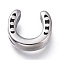 316 Surgical Stainless Steel Beads, Horseshoe, Antique Silver, 10x10x3mm, Hole: 1.6mm