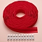 Nylon Zipper Tape, with Zipper Sliders, for DIY Sewing Tailor Craft Bag, Red, 32x6mm