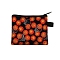 Print Polyester Zip Pouches, Wallets for Children, Basketball, 13.5x11cm