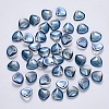 Transparent Spray Painted Glass Charms GLAA-R211-01-D01-1