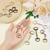 SUPERFINDINGS 8Pcs 4 Colors Alloy D Ring Snaffle Bit Buckles FIND-FH0008-51-3