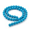 Synthetic Turquoise Beads Strands G-E511-02-8mm-2