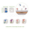 FASHEWELRY 72Pcs 4 Colors Handmade Porcelain Beads PORC-FW0001-02-3