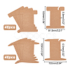  80Pcs 2 Style Cardboard Paper Ribbon Spool Storage Organizer Holder CDIS-PH0001-55-2