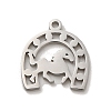 304 Stainless Steel Charms STAS-O005-17P-1