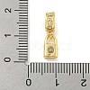 Brass Micro Pave Clear Cubic Zirconia Pendants KK-U007-02G-05-3