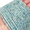 Natural Flower Amazonite Beads Strands G-L587-B06-01-1