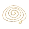 Brass Chain Necklacess X-KK-P205-01G-2