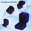 Square Velvet Ring Boxes VBOX-WH0002-01D-4