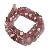 Natural Strawberry Quartz Beads Strands G-C109-A04-02-3