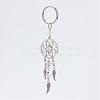 Woven Net/Web with Feather Alloy Keychain KEYC-JKC00125-01-2