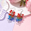 Glass Dangle Earrings EJEW-JE05756-2