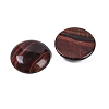 Natural Red Tiger Eye Dyed & Heated Cabochons G-H1596-FR-25mm-10-2