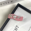 Wave Shaped Cloth & Iron Alligator Hair Clips for Women Girls PW-WG9EB75-01-1