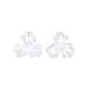 3-Petal ABS Plastic Imitation Pearl Bead Caps X-OACR-T018-05-2