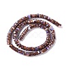 Assembled Synthetic Bronzite and Imperial Jasper Beads Strands G-I318-03A-4
