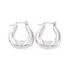 304 Stainless Steel Hoop Earrings for Women EJEW-F287-10P-1