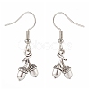 Tibetan Style Alloy Acorn Dangle Earrings EJEW-JE04504-05-2