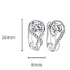Heart Shape Brass Hoop Earrings EJEW-BB64198-A-3