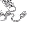 304 Stainless Steel Panther Chain Bracelets for Women Men BJEW-Q343-10P-3