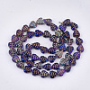 Electroplate Glass Beads Strands EGLA-T017-05E-2