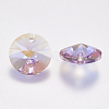 Faceted Glass Rhinestone Charms RGLA-F049-12mm-371PS-2