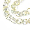 Electroplate Glass Beads Strand EGLA-S188-21-3