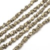 Natural Pyrite Nuggets Beads Strands X-G-I125-85-1