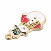 Christmas Theme Alloy Enamel Pendants X-ENAM-D060-04B-2