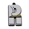 Circus Theme Printed Acrylic Pendants OACR-D008-06R-1